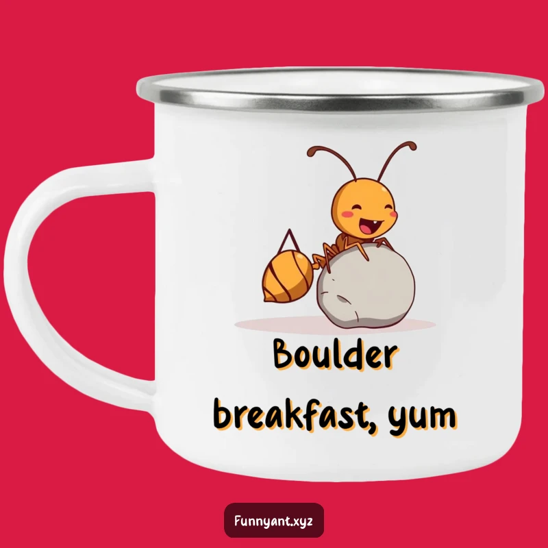 Funny Ant Camping Mug: Mighty Pebble Roller, The Ultimate Funny Gift for Adventurers