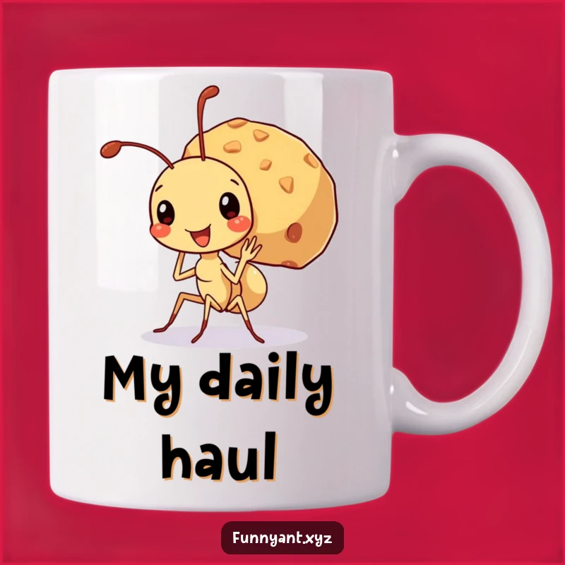 Funny Ant Big Crumb Mug: Determined Effort, Perfect Funny Gift
