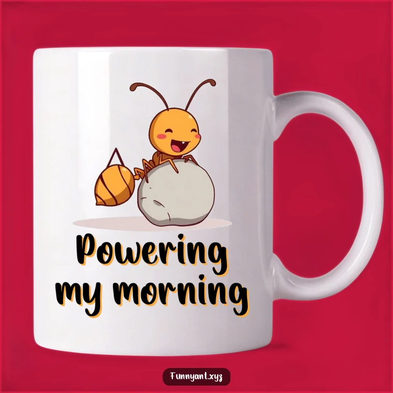 Strong Ant Rolling Pebble Mug: Funny Strength and Determination, Perfect Funny Gift