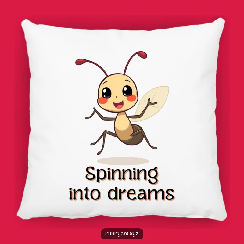 Funny Ant Joyful Spin Pillow: Comfy Cheer, Adorable Funny Gift