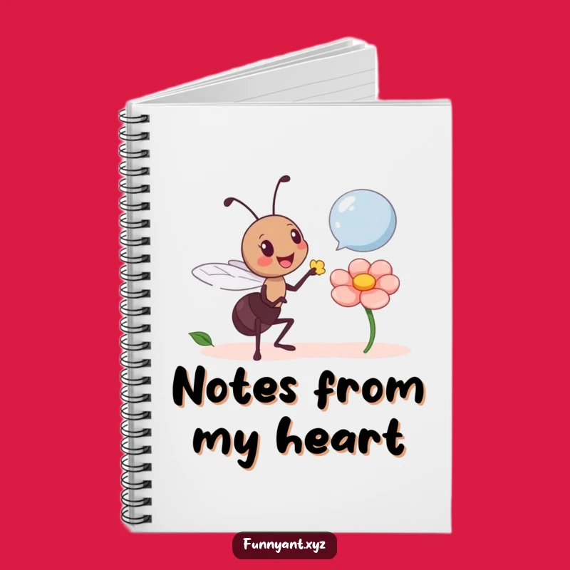 Funny Ant Offering Flower Notebook: Jot down kindness, a perfect funny gift.