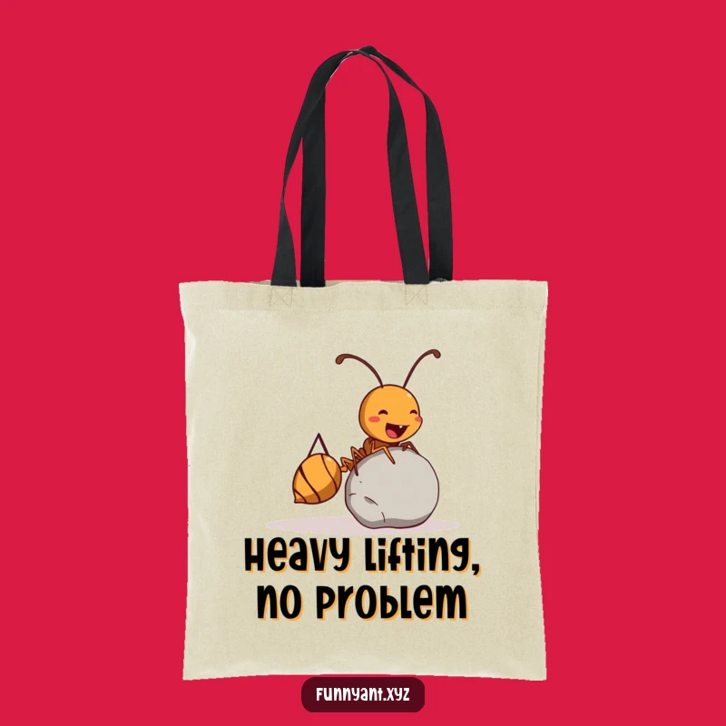Funny Ant Tote Bag: Mighty Pebble Roller, Your Practical Funny Gift Companion