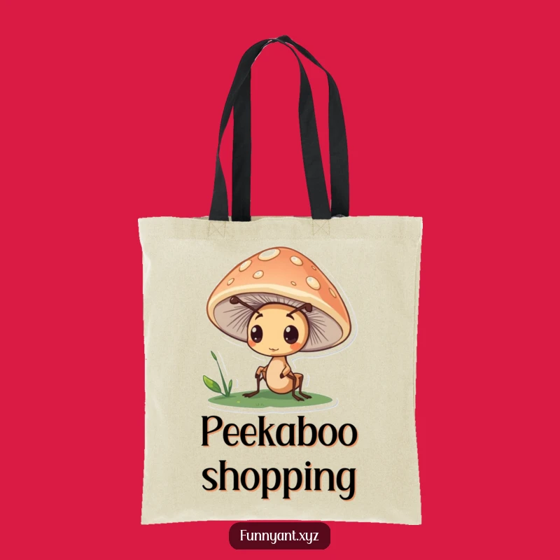 Funny Ant Mushroom Tote Bag: Carry Curiosity, Great Funny Gift